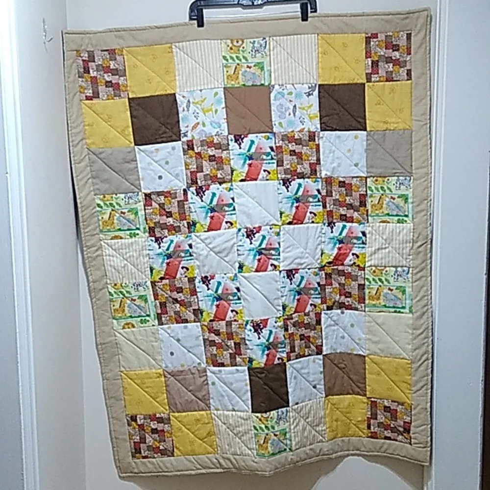 Kid's Patchwork Quilt, Toy Story, Woodland, Zoo Animals, Bees